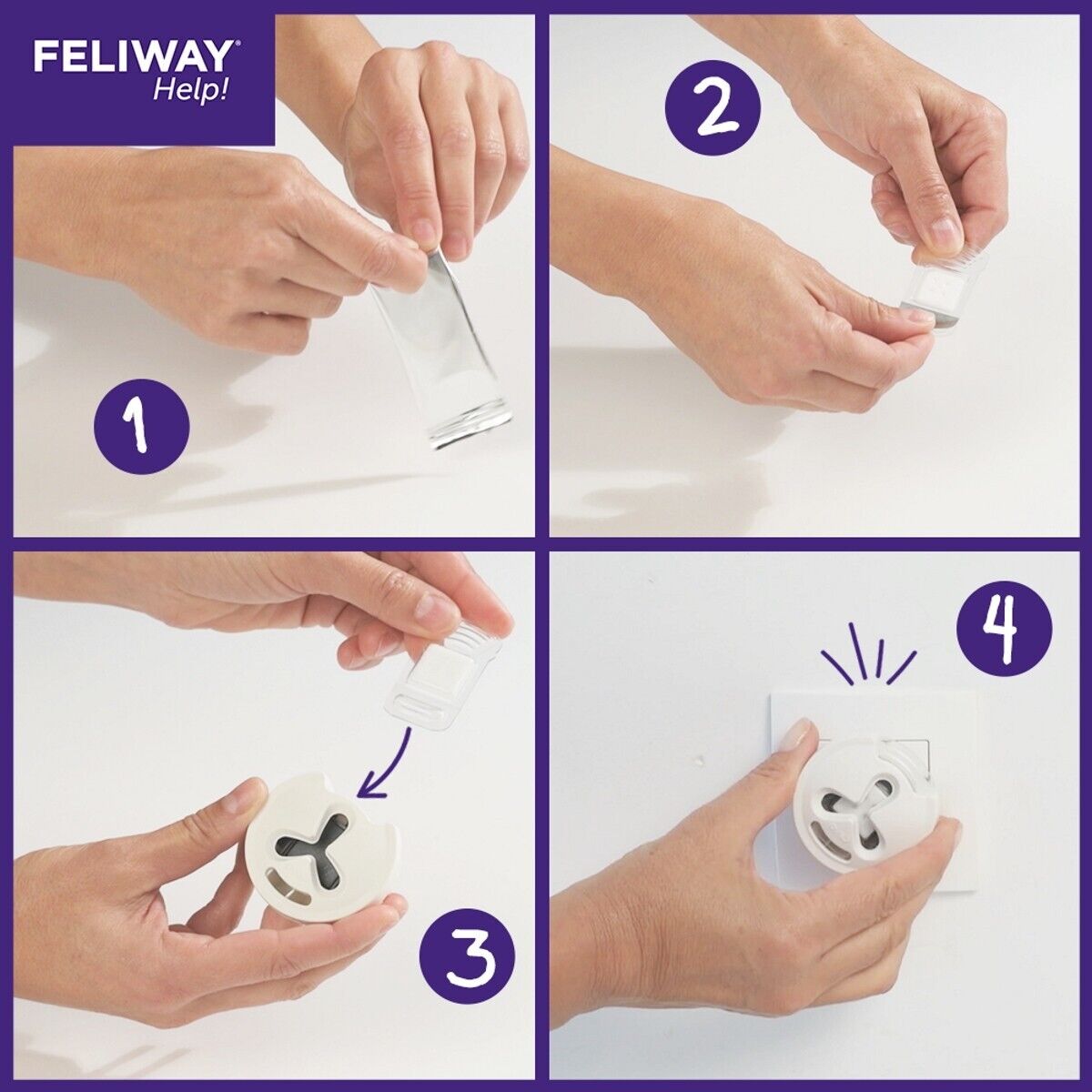 FELIWAY® Help! Stress Reducing Plugin Diffuser Refill 3 Pack for Cats